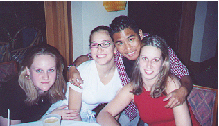 Jill, Amanda, me and Princess (it's tough being me...)