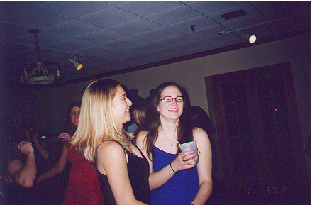 Gayle and Amanda sharing a laugh..