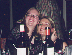 Ashley and Gill flashing their pearly whites