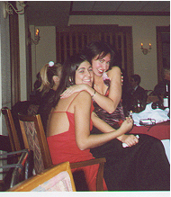 Helen getting comfortable on Chanti