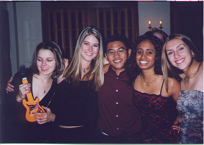 Nicole (playing guitar??), Erin B, Me, My Boo and Staziee